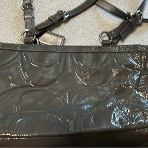 Elegant Gray Coach Designer Women's Bag